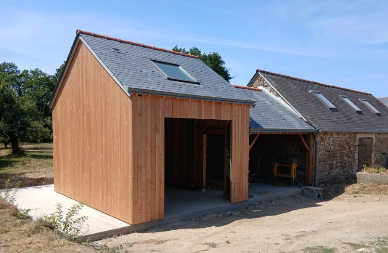 Garage bois sur mesure